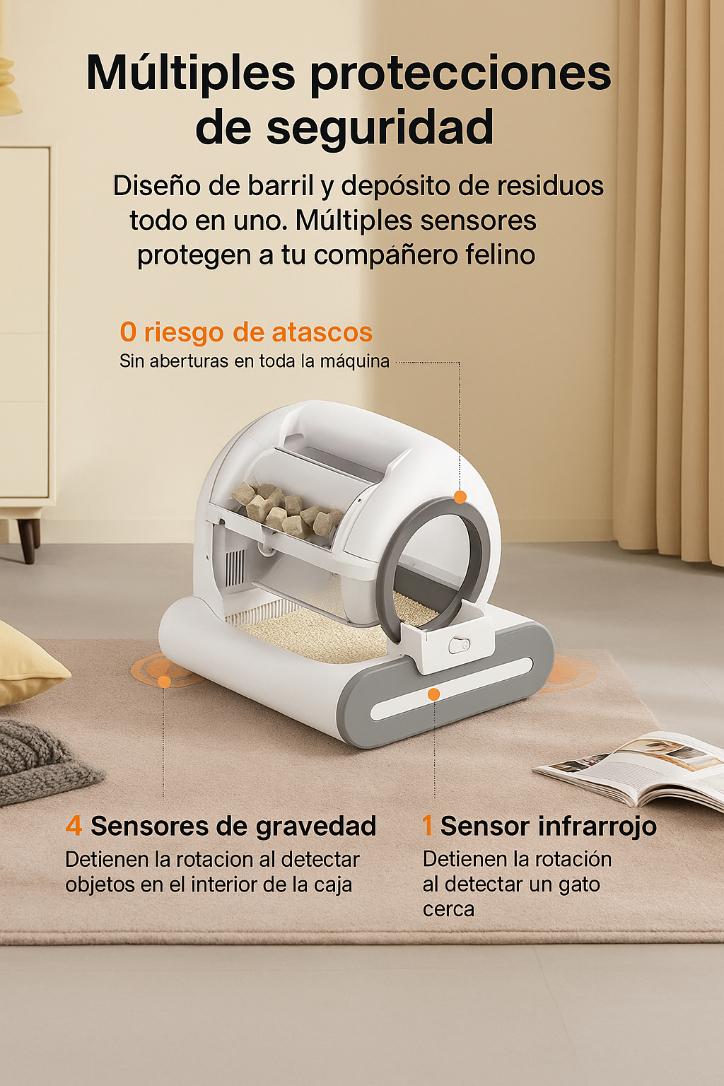 Arenero automático inteligente